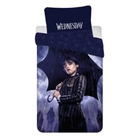 JERRY FABRICS Pamučna dječja posteljina Wednesday "Rain" 140x200 cm, plava